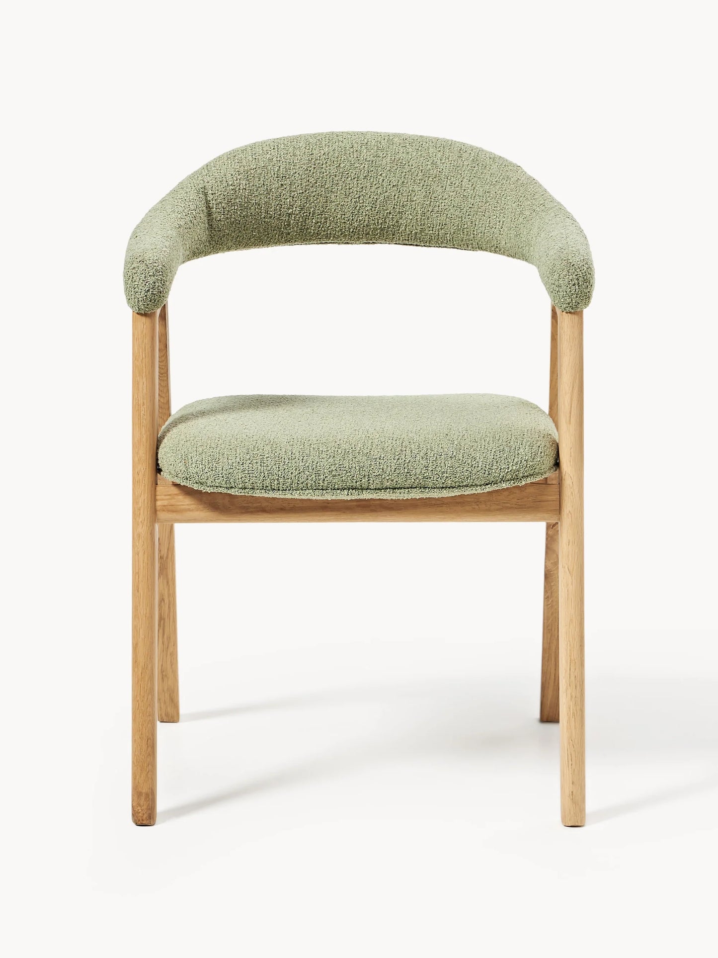 Krzesło z podłokietnikami tapicerowane Bouclé Nik