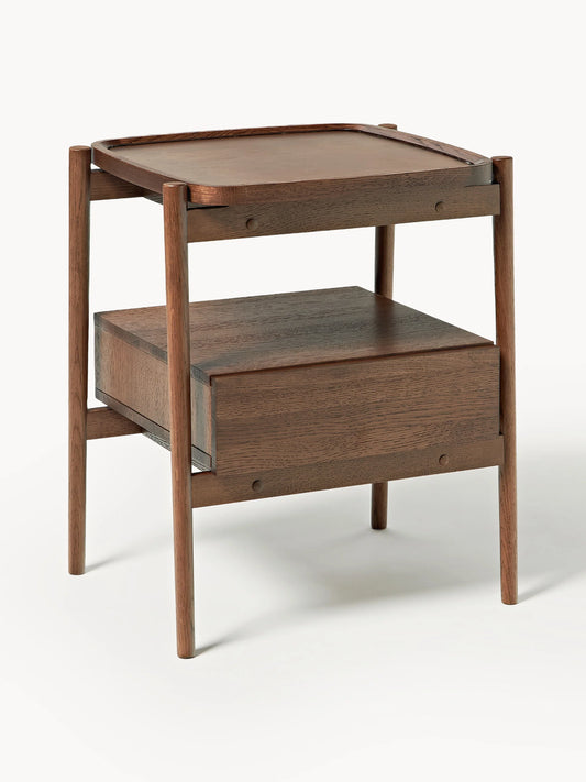 Szafka nocna z drewna dębowego Libby