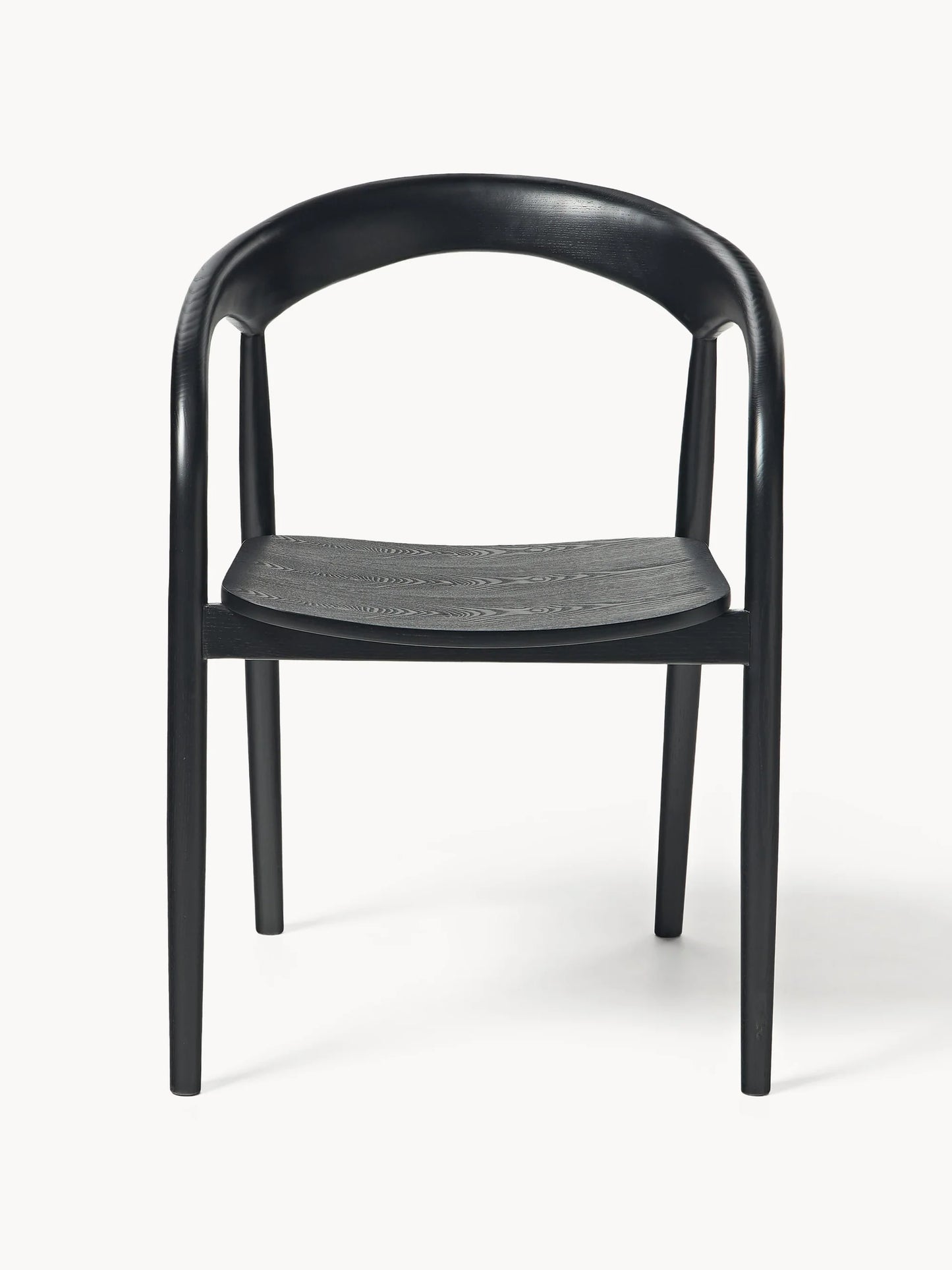 Krzesło z podłokietnikami z drewna jesionowego Camille