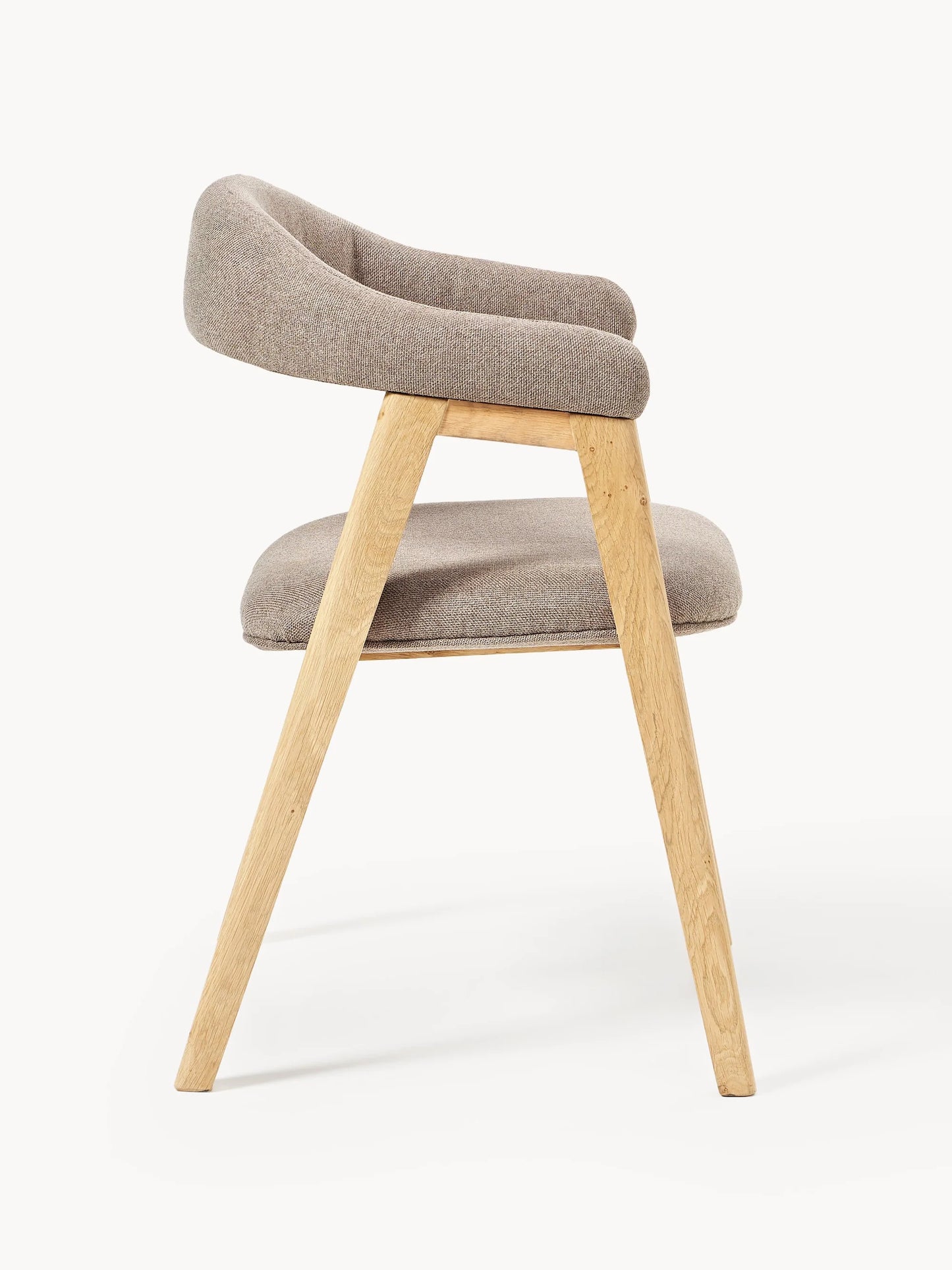 Krzesło z podłokietnikami tapicerowane Nik