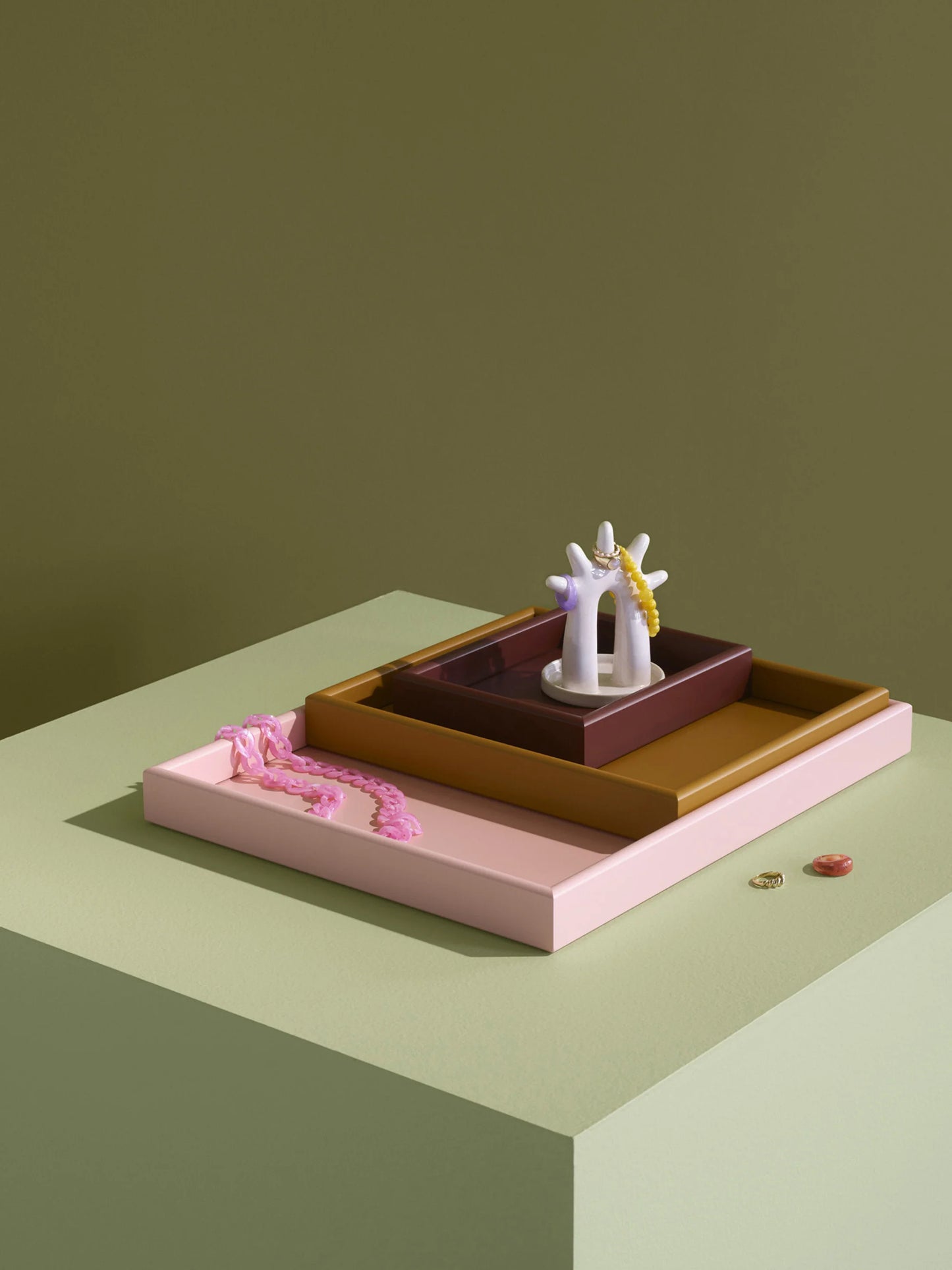 Komplet tac dekoracyjnych Arrange, 3 elem.