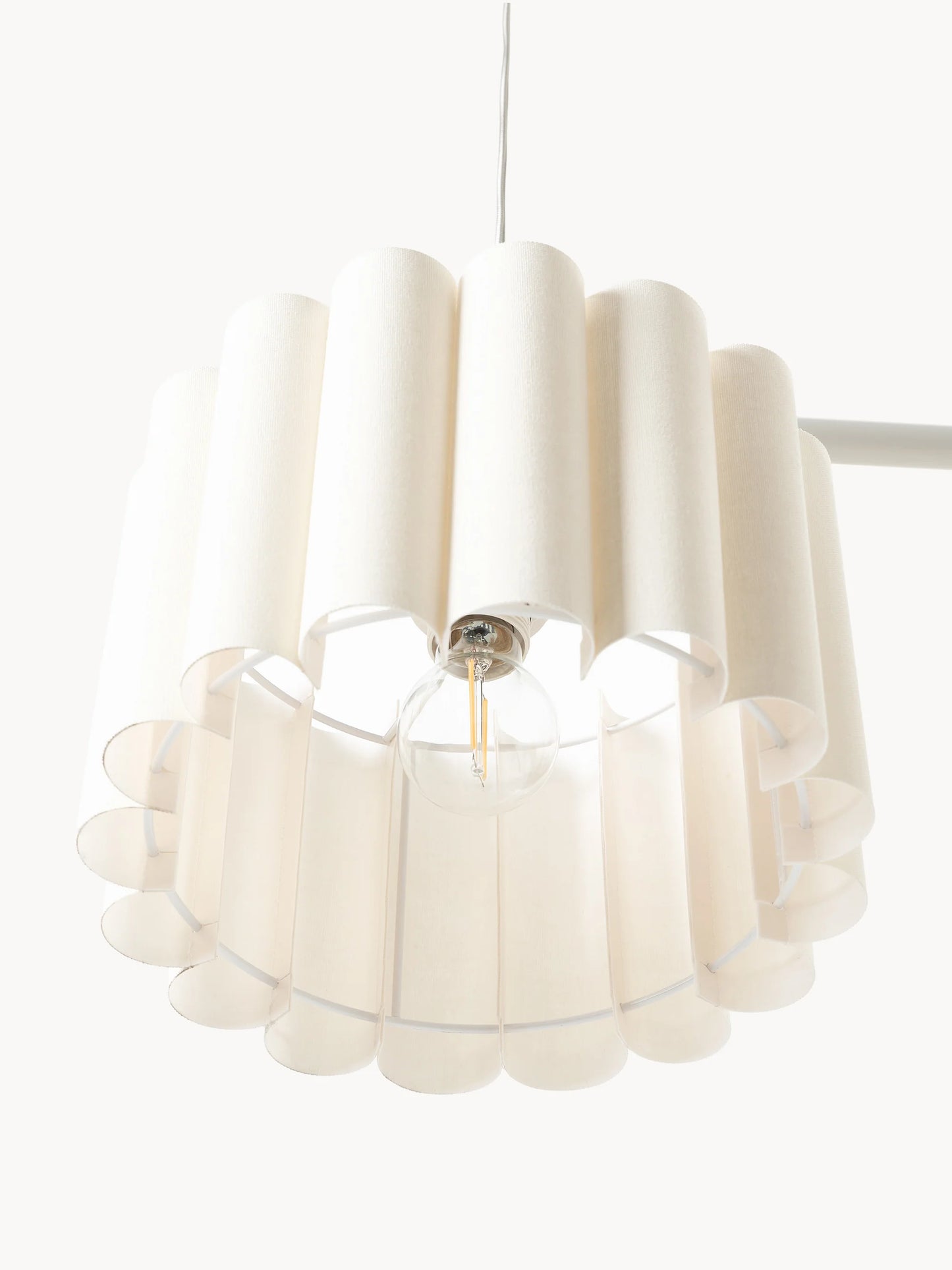 Lampa wisząca z lnu Lucina