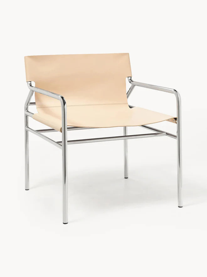 Fotel wypoczynkowy ze skóry Dion