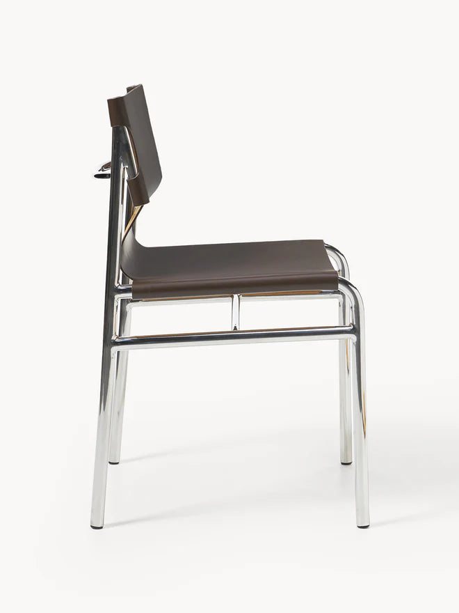 Krzesło ze skóry Jordan