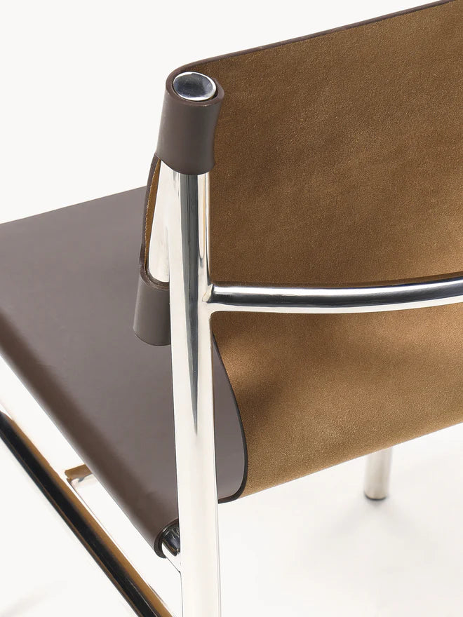 Krzesło ze skóry Jordan