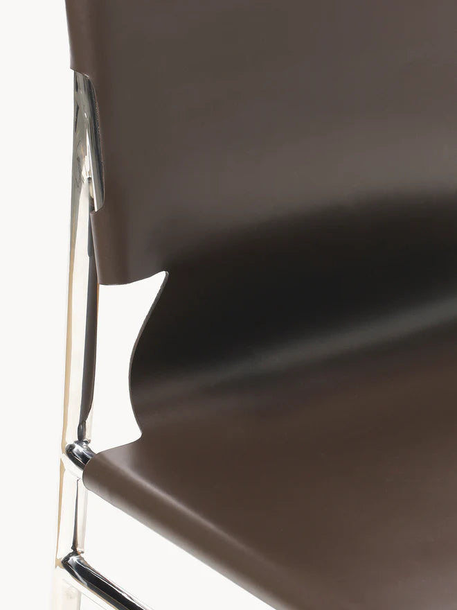 Krzesło ze skóry Jordan