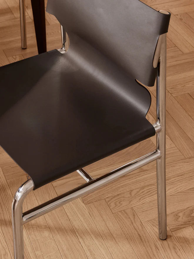 Krzesło ze skóry Jordan