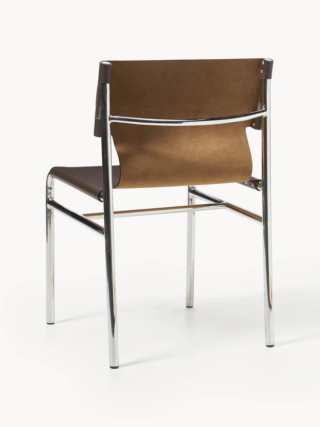 Krzesło ze skóry Jordan