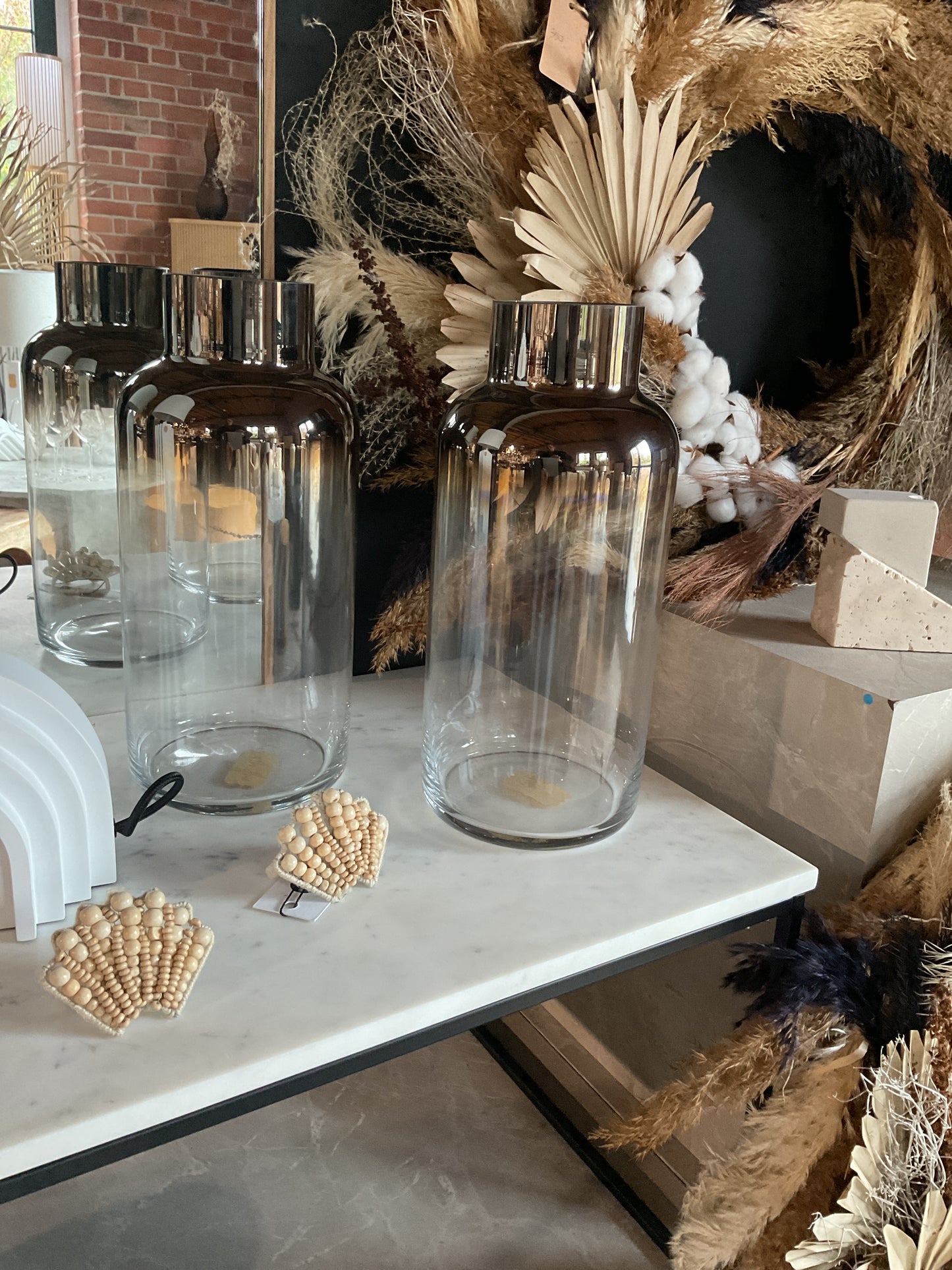 Wazon ze szkła dmuchanego Uma, W 35 cm