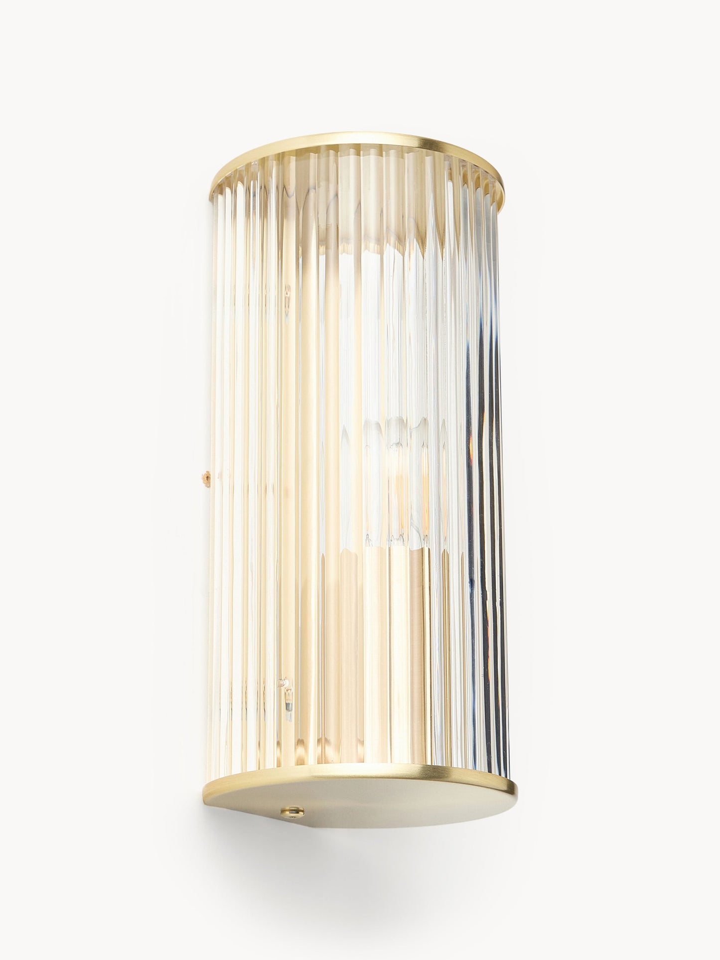 Kinkiet ze szkła ryflowanego Emmi