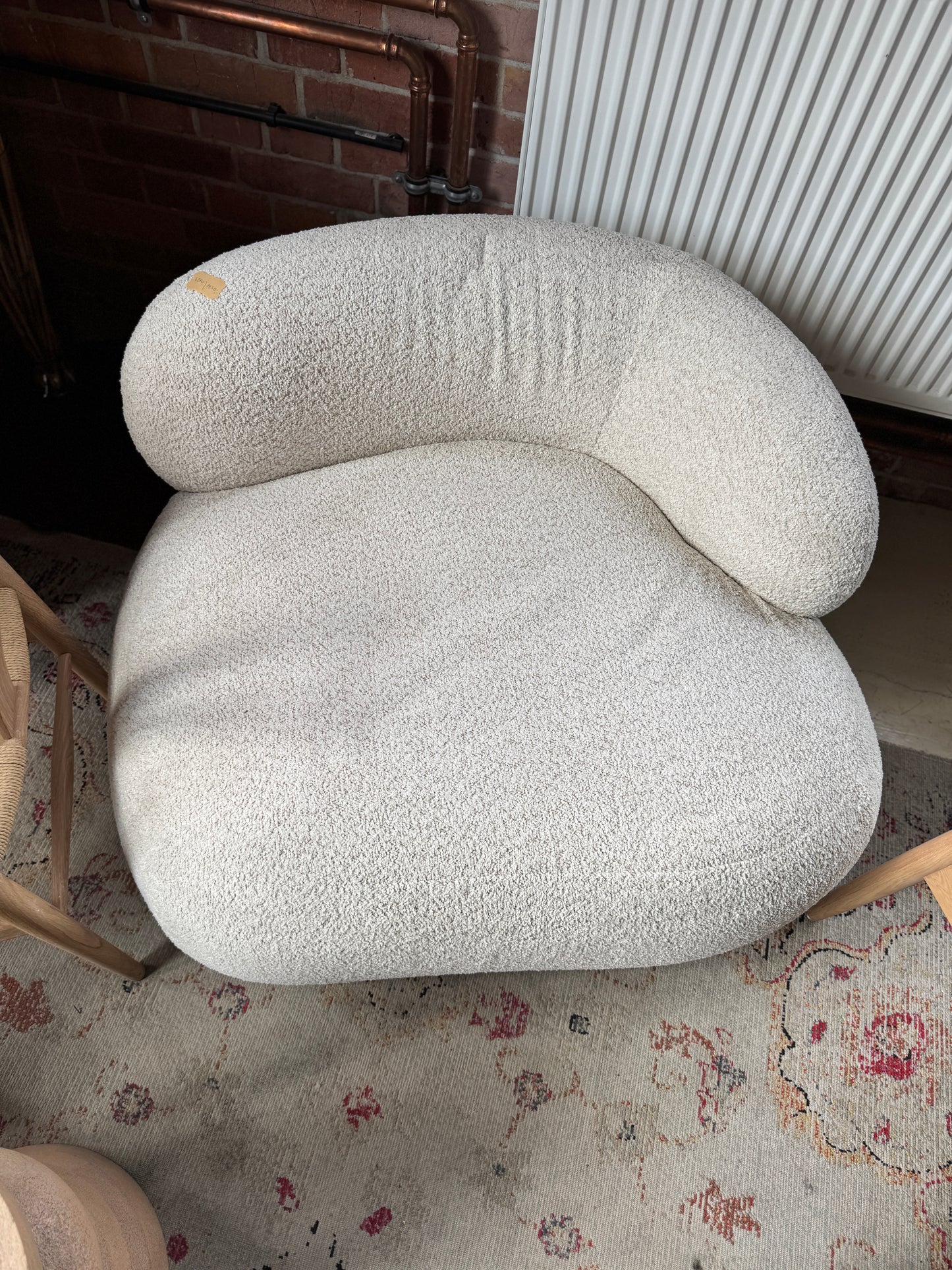 Fotel wypoczynkowy Teddy-Bouclé Alba