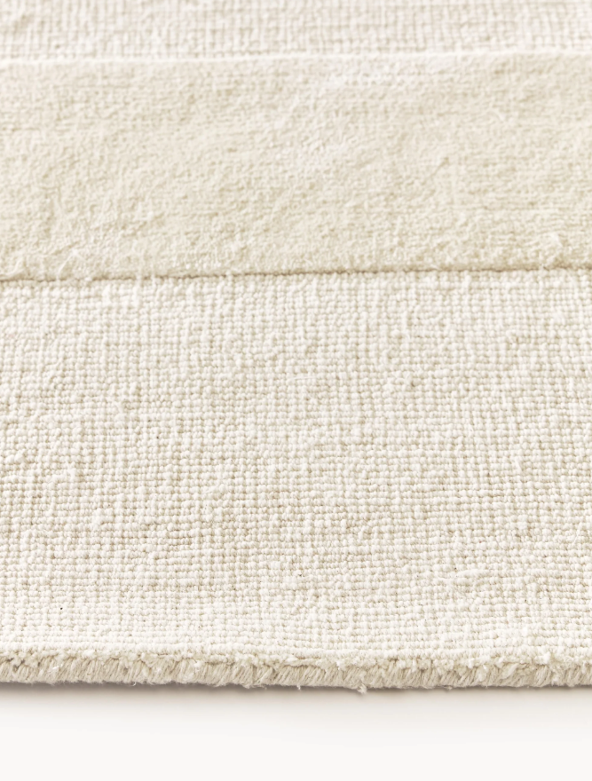 Ręcznie tkany dywan z bawełny z wypukłą strukturą Dania