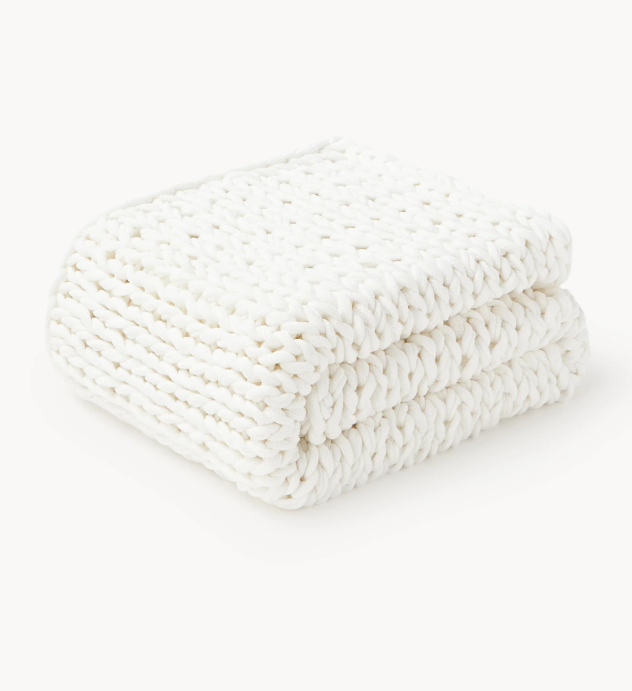 Ręcznie wykonany koc z dzianiny Adyna