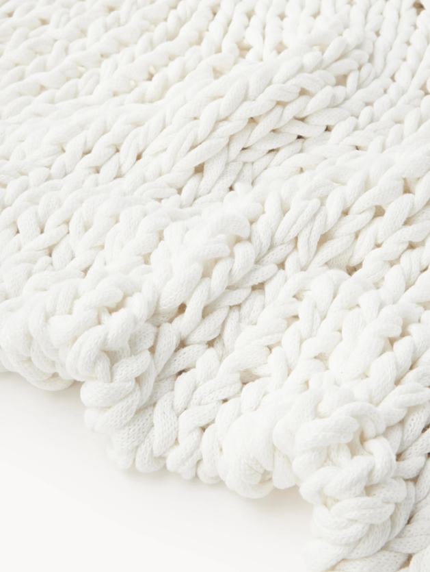 Ręcznie wykonany koc z dzianiny Adyna