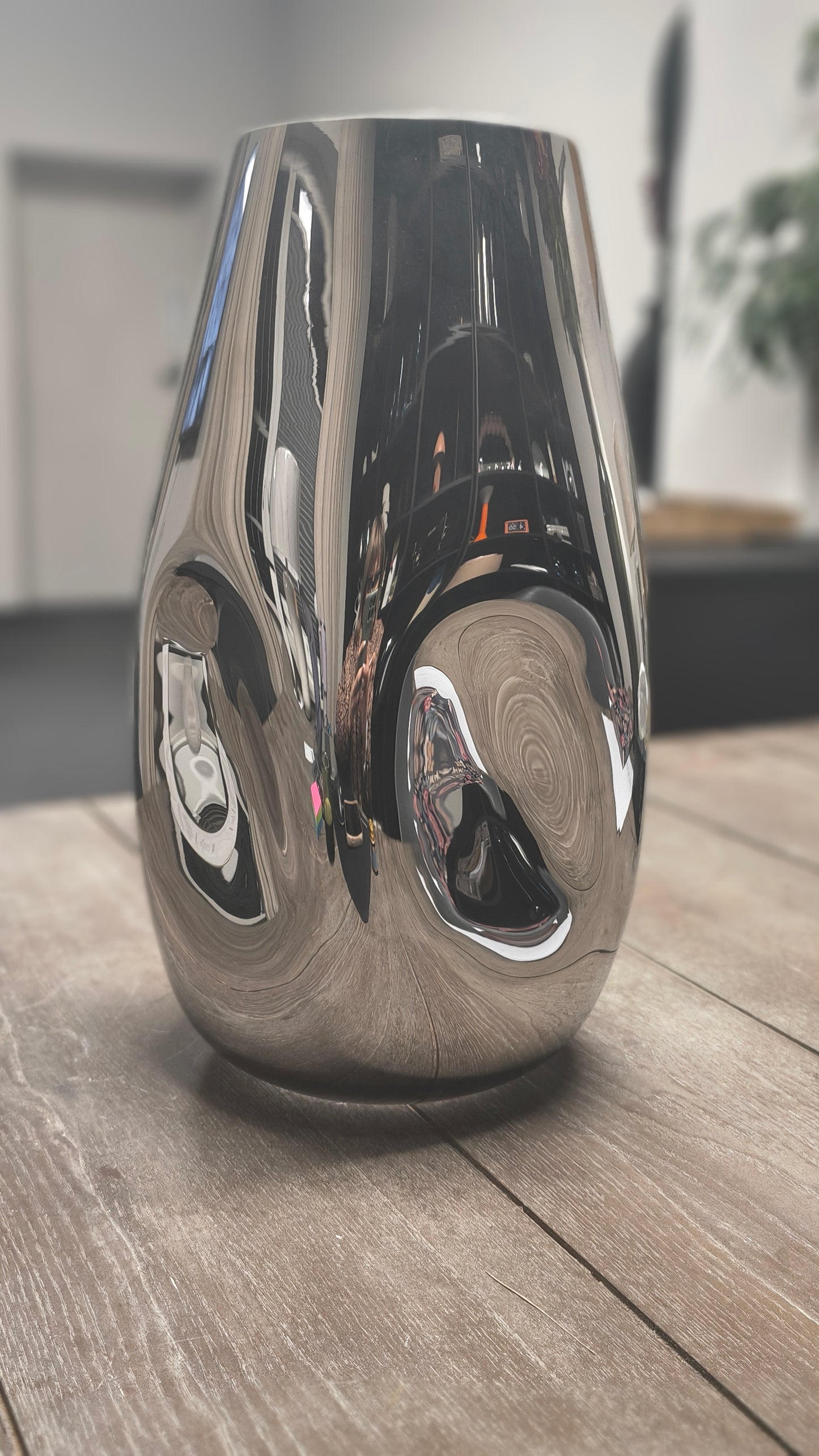 Wazon ze szkła dmuchanego Mirror, W 35 cm