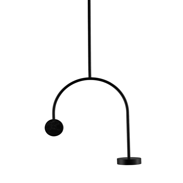 Lampa wisząca GRASIL czarny marmur